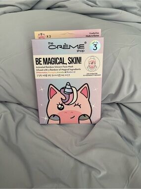 the CRÈME Shop Be Magical, Skin! Pink Unicorn Face Mask (3-Pack)